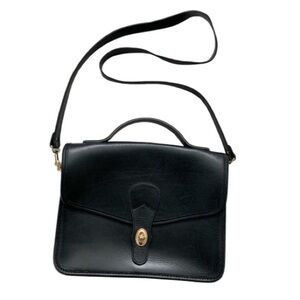 Michael Green Vintage 80’s Messenger Bag Black Shoulder Bag Unisex Y2K